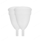 생리 기간 컵 휴대용 보관 가방을 포함한 여성을위한 프리미엄 소프트 의료용 실리콘 재사용 가능한 생리 컵